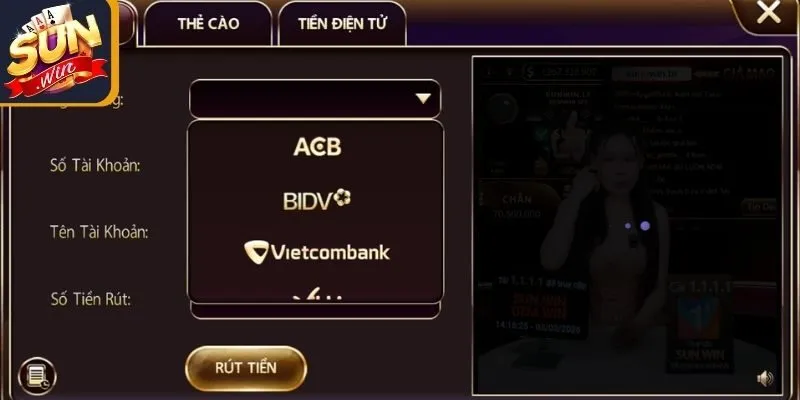 Nhận thưởng qua ngân hàng